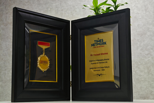 Chairman & Managing Director, Mr. Yashpal Sharma, has been conferred with “Leadership in Air Cargo Policy & Innovation”, by The Economic Times Business Conclave Awards
