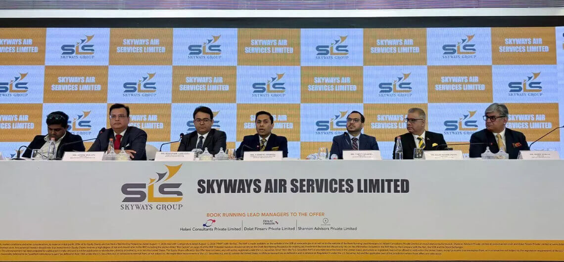 skyway air services set Rs131-138 Band for 24 August IPO