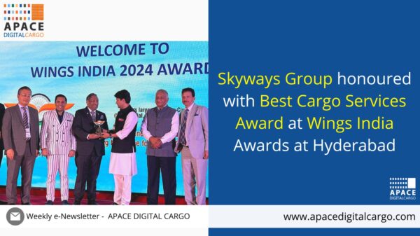 Skyways Group honoured with Best Cargo Services Award at Wings India Awards at Hyderabad