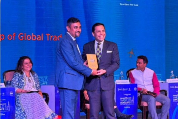 The Moderator at the ACFI World Conclave 2026 on “India Rising: The New Map of Global Trade.”